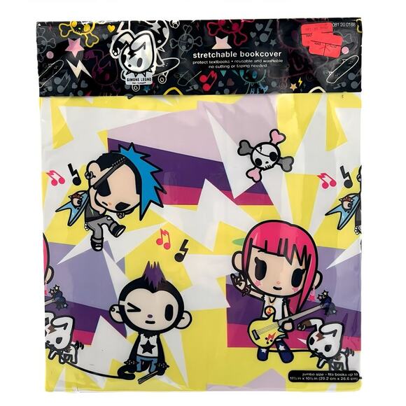 Tokidoki Punkstar Maxx School Supplies 2 Jumbo Book Cover Washable Stretchable - Picture 6 of 9